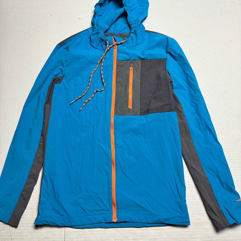 Altra Running Unisex Windbreaker Jacket Gray Blue Lightweight Size: XS